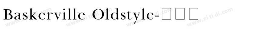 Baskerville Oldstyle字体转换